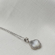 Load image into Gallery viewer, Mother of Pearl 4 Leaf Clover Set, Sterling Silver