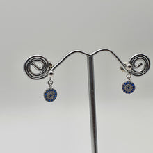 Load image into Gallery viewer, Small Evil Eye Stud Earrings, Sterling Silver