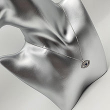 Load image into Gallery viewer, Large Evil Eye Necklace, Sterling Silver