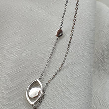 Load image into Gallery viewer, Large Evil Eye Necklace, Sterling Silver