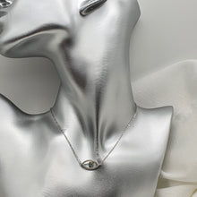 Load image into Gallery viewer, Evil Eye Necklace, Sterling Silver