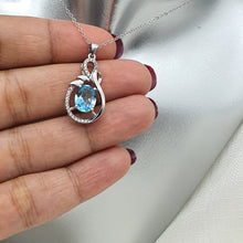 Load image into Gallery viewer, Sky Blue Topaz Jewellery Set, Sterling Silver