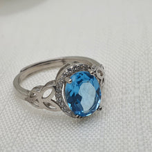 Load image into Gallery viewer, Sky Blue Topaz Jewellery Set, Sterling Silver