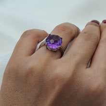 Load image into Gallery viewer, Natural Amethyst Ring, Sterling Silver