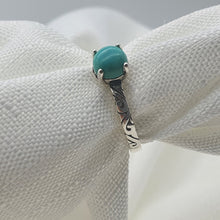 Load image into Gallery viewer, Natural Turquoise Gemstone Ring, Sterling Silver
