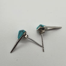 Load image into Gallery viewer, Turquoise Stud Earrings, Sterling Silver