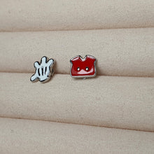Load image into Gallery viewer, Disney Stud Earring Mickey Glove and Short, Sterling Silver