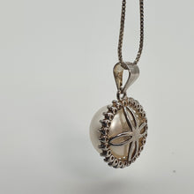 Load image into Gallery viewer, Large Freshwater Cultured Pearl pendant+ Chain, Sterling Silver