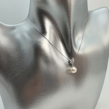 Load image into Gallery viewer, Round Freshwater Pearl Pendant, Sterling Silver