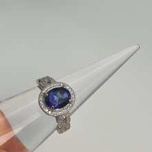 Load image into Gallery viewer, Tanzanite Gemstone Ring, Sterling Silver