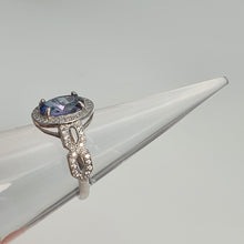 Load image into Gallery viewer, Tanzanite Gemstone Ring, Sterling Silver