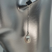 Load image into Gallery viewer, Freshwater Pearl Drop Earring, Sterling Silver