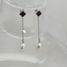 Load image into Gallery viewer, Freshwater Pearl Drop Earring, Sterling Silver