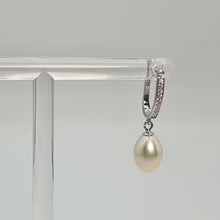 Load image into Gallery viewer, Freshwater Drop Pearl Earrings, Sterling Silver