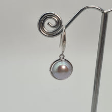 Load image into Gallery viewer, Multicoloured Freshwater Pearl Hook Earrings, Sterling Silver