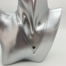 Load image into Gallery viewer, Freshwater Double Layered Necklace, Sterling Silver