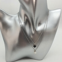 Load image into Gallery viewer, Freshwater Double Layered Necklace, Sterling Silver