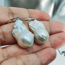 Load image into Gallery viewer, XL Baroque Freshwater Pearl Earrings, Sterling Silver