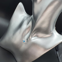 Load image into Gallery viewer, Mother of pearl Evil Eye Necklace, Sterling Silver