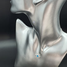 Load image into Gallery viewer, Mother of pearl Evil Eye Necklace, Sterling Silver