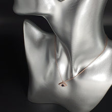 Load image into Gallery viewer, Icon Evil Eye Necklace, Sterling Silver