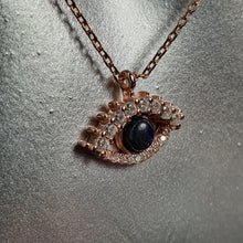 Load image into Gallery viewer, Icon Evil Eye Necklace, Sterling Silver