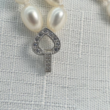 Load image into Gallery viewer, Freshwater Double Strand Pearl Bracelet, Sterling Silver