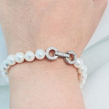 Load image into Gallery viewer, Freshwater Cultured Pearl Bracelet, Sterling Silver