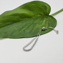 Load image into Gallery viewer, Sparkling Slider Tennis Bracelet, Sterling Silver