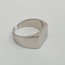 Load image into Gallery viewer, Rectangular Signet Open Ring, Sterling Silver