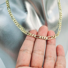 Load image into Gallery viewer, Figaro Chain Necklace, Sterling Silver