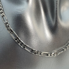 Load image into Gallery viewer, Figaro Chain Necklace, Sterling Silver