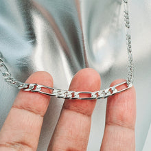 Load image into Gallery viewer, Figaro Chain Necklace, Sterling Silver