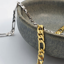 Load image into Gallery viewer, Figaro Chain Necklace, Sterling Silver