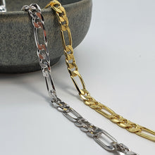 Load image into Gallery viewer, Figaro Chain Necklace, Sterling Silver