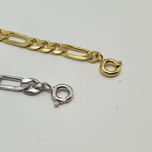 Load image into Gallery viewer, Figaro Chain Necklace, Sterling Silver