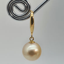 Load image into Gallery viewer, Large Golden South Sea Pearl Earring, Yellow Gold