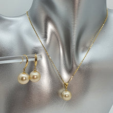 Load image into Gallery viewer, Golden South Sea Pearl Set, 18K Yellow Gold
