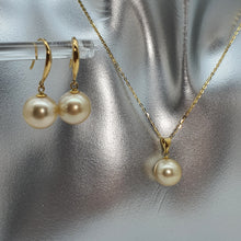Load image into Gallery viewer, Golden South Sea Pearl Set, 18K Yellow Gold
