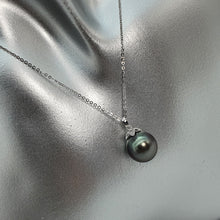 Load image into Gallery viewer, Large Tahitian Pearl Pendant, 18K White Gold