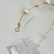 Load image into Gallery viewer, Freshwater Cultured Pearl Bracelet, 18K Yellow Gold