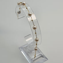 Load image into Gallery viewer, Freshwater Cultured Pearl Bracelet, 18K Yellow Gold