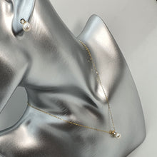 Load image into Gallery viewer, Japanese Akoya Pearl Pendant & Chain, 18K Yellow Gold
