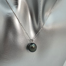 Load image into Gallery viewer, 10mm Tahitian Baroque Pearl Pendant, 18k Gold