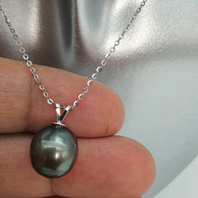 Load image into Gallery viewer, 10mm Tahitian Baroque Pearl Pendant, 18k Gold