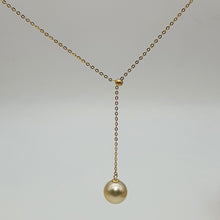 Load image into Gallery viewer, Golden SouthSea Pearl Slider Necklace, 18K Yellow Gold