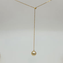 Load image into Gallery viewer, Golden SouthSea Pearl Slider Necklace, 18K Yellow Gold