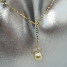 Load image into Gallery viewer, Golden SouthSea Pearl Slider Necklace, 18K Yellow Gold