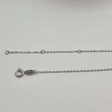 Load image into Gallery viewer, White Created Opal Heart Necklace, Sterling Silver