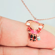 Load image into Gallery viewer, Rose Gold Little Girl Necklace, Sterling Silver